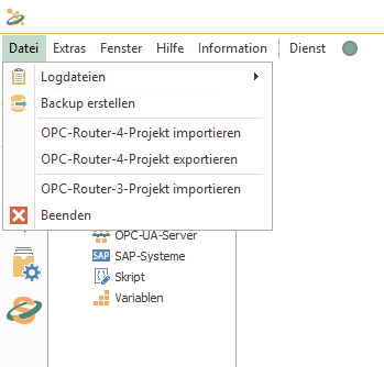 OPC-Router-4-Projekt importieren